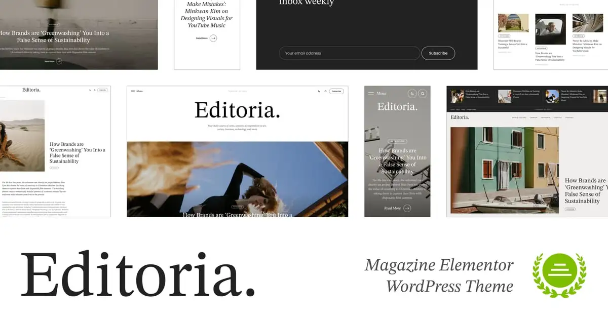 Editoria – Newspaper & Magazine WordPress Theme
