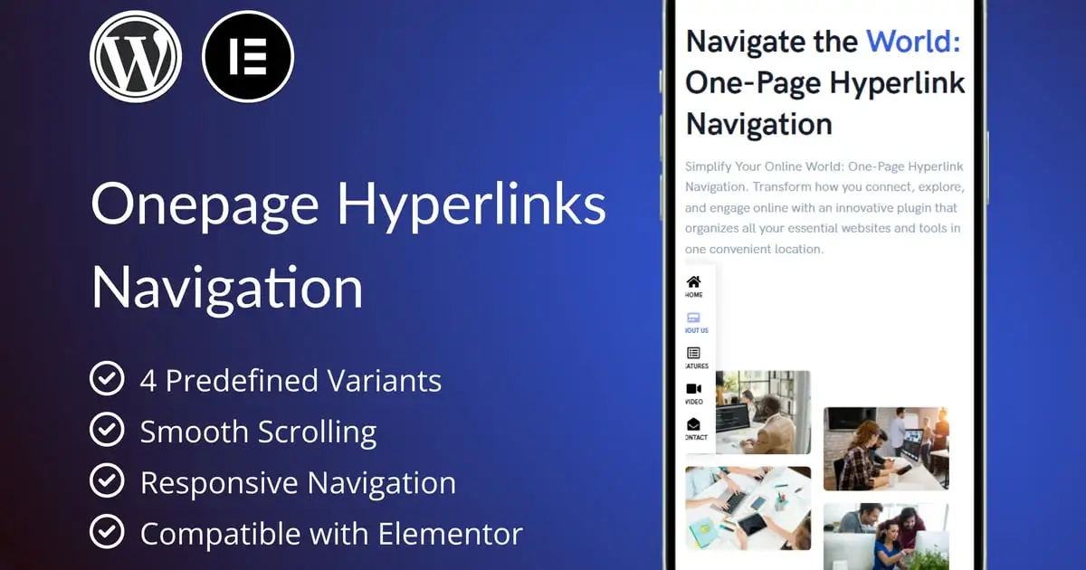 OnePage Hyperlinks Navigation