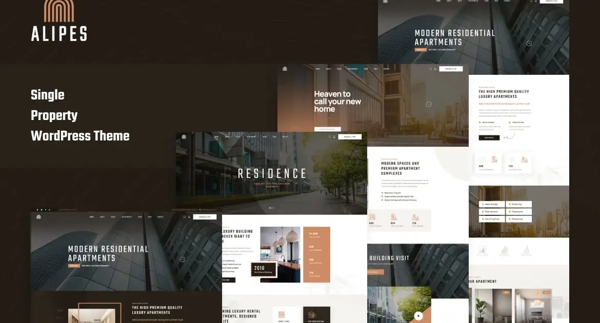 Alipes – Single Property WordPress Theme