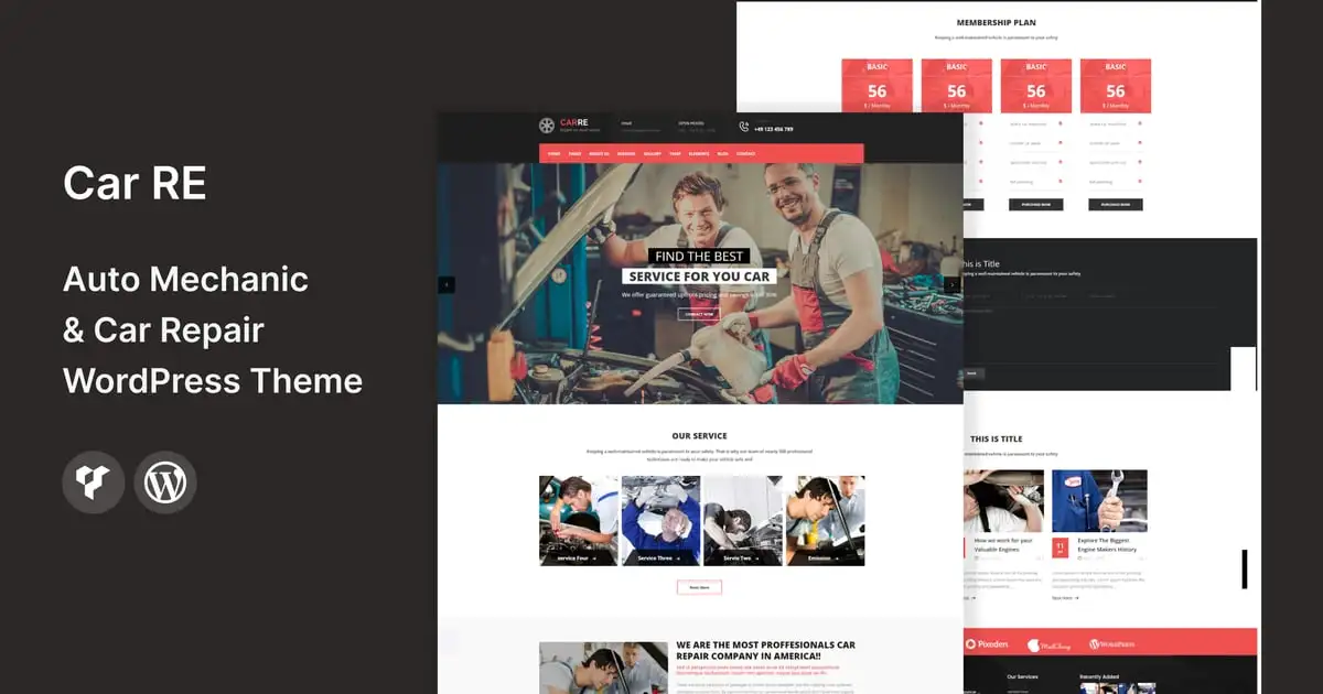 CarRe – Auto Mechanic & Car Repair WordPress Theme