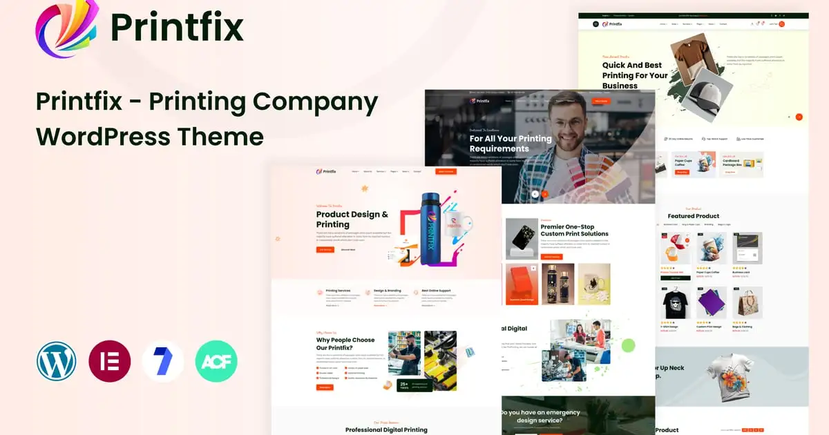 Printfix – Printing Services Company WordPress