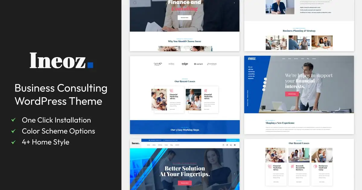 Ineoz – Business Consulting WordPress Theme