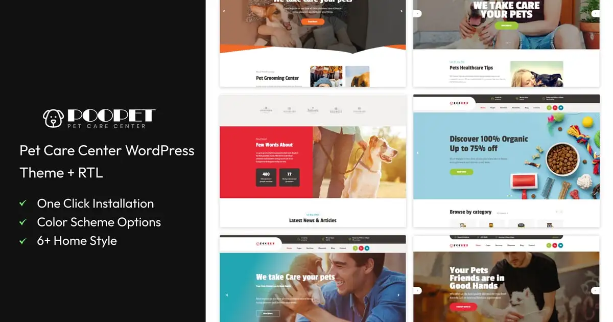 Poopet – Pet Care Center WordPress Theme