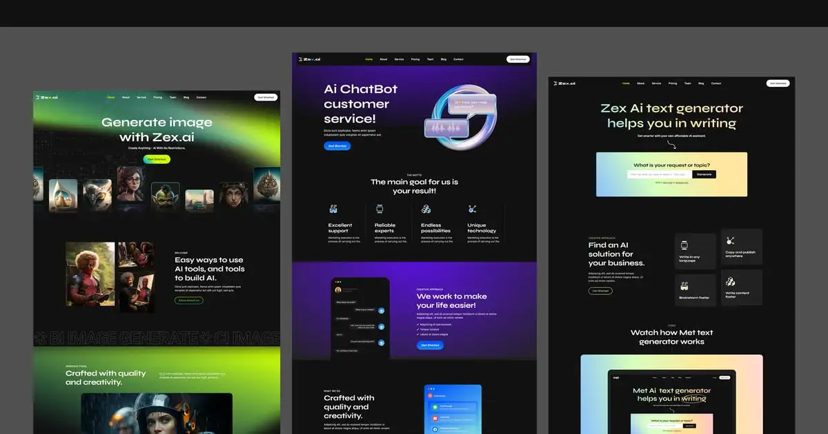 Zex – Ai Image Generate WordPress Theme