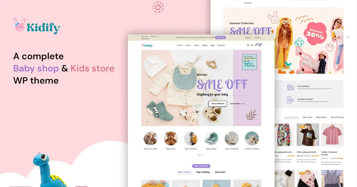 Kidify – Baby Store Woocommerce Kids Shop Theme