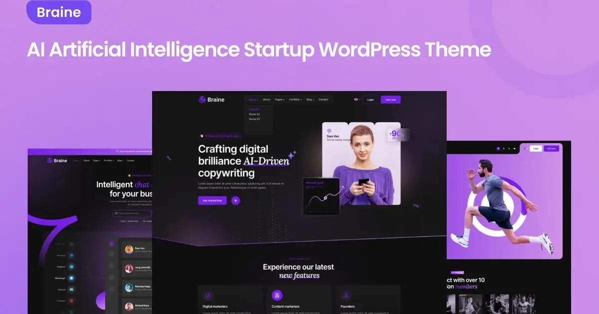Braine – Digital AI Tech Software WordPress Theme