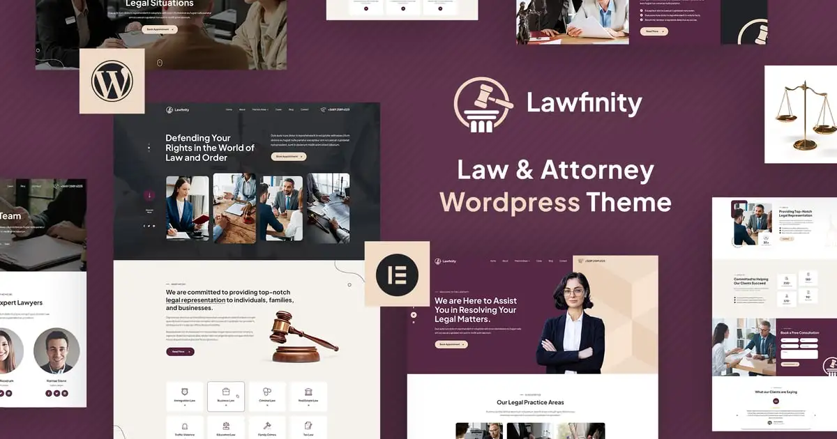Lawfinity | Law and Attorney WordPress Theme