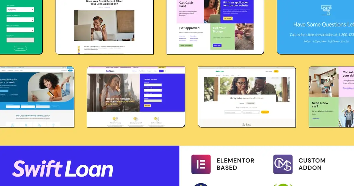 Swift Loan – Payday & Banking Finance Theme