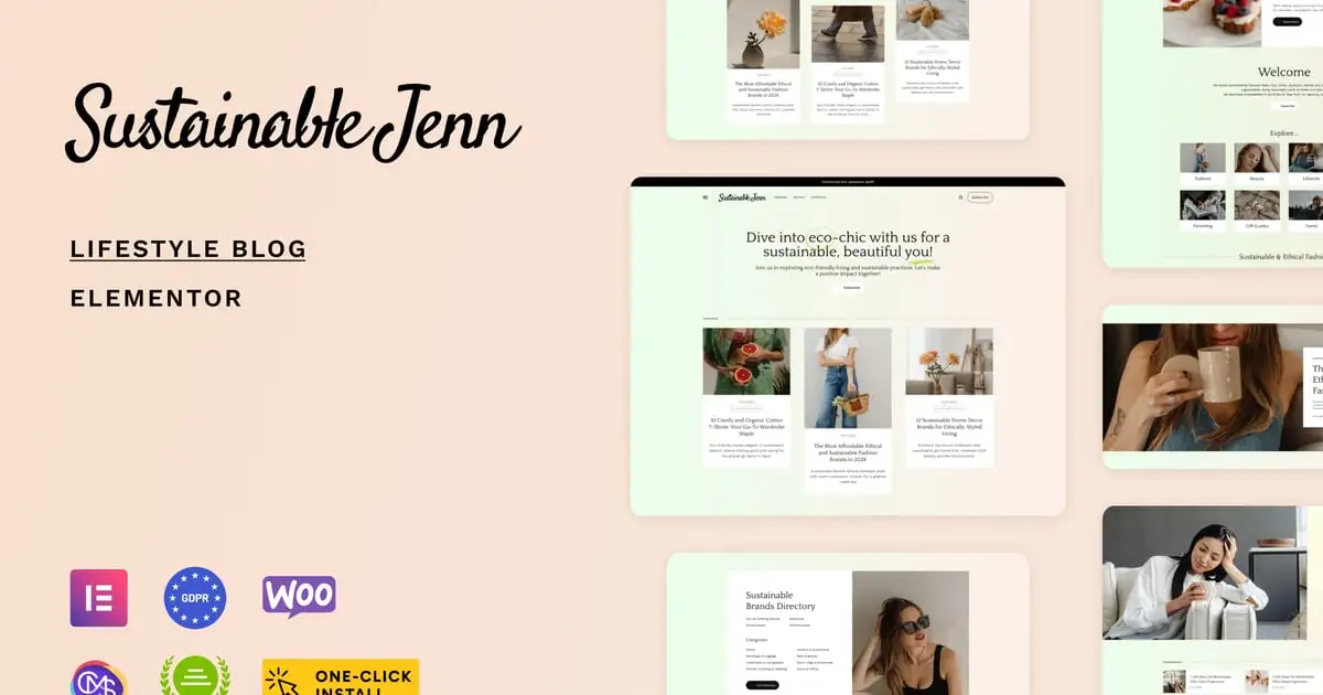 Sustainable Jenn – Eco Lifestyle Blog Theme