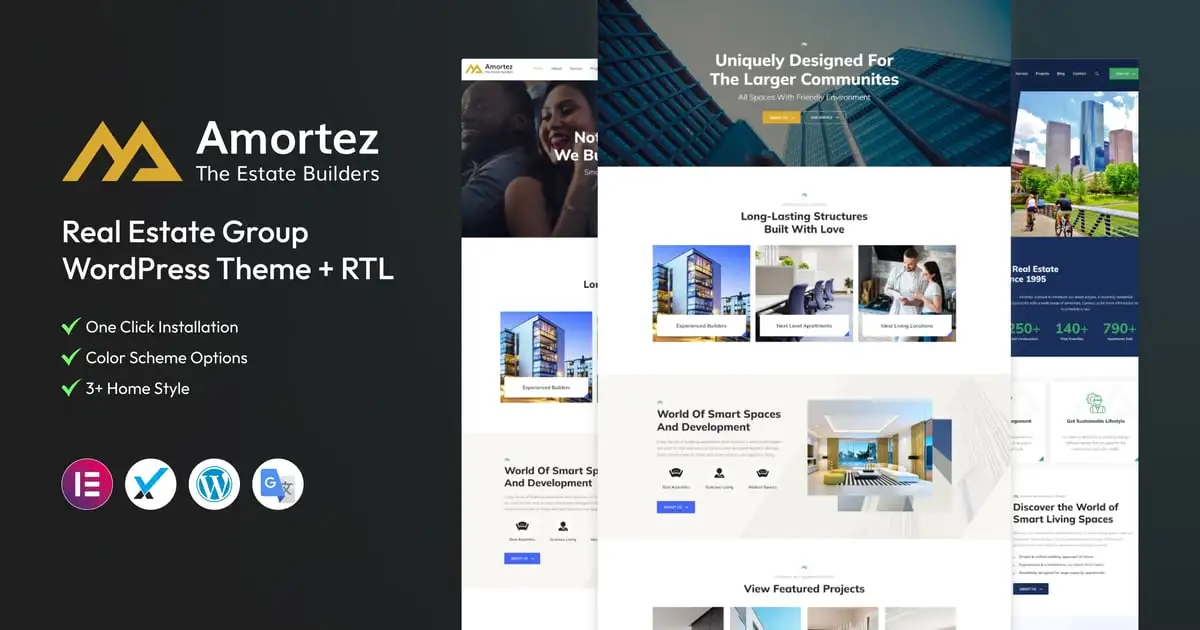 Amortez – Real Estate Group WordPress Theme