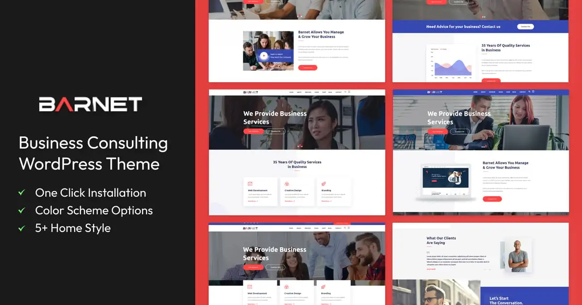 Barnet- Business Consulting WordPress Theme