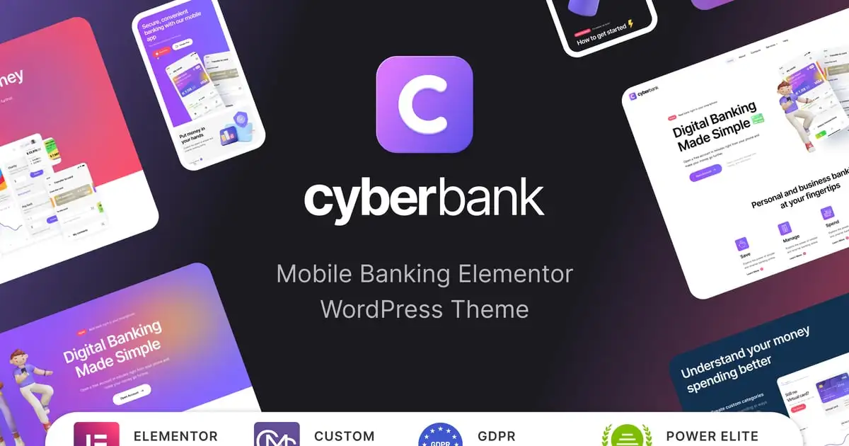 Cyberbank – Business and Finance WordPress Theme