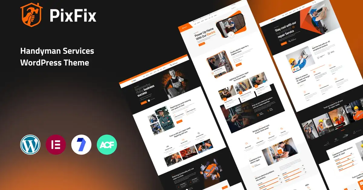 PixFix – Handyman Services WordPress Theme