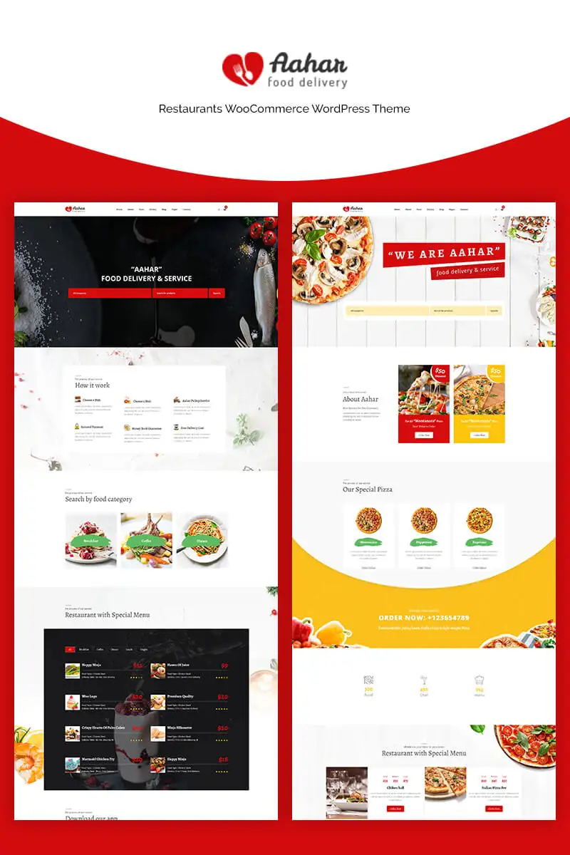 Aahar – Restaurants WooCommerce Theme