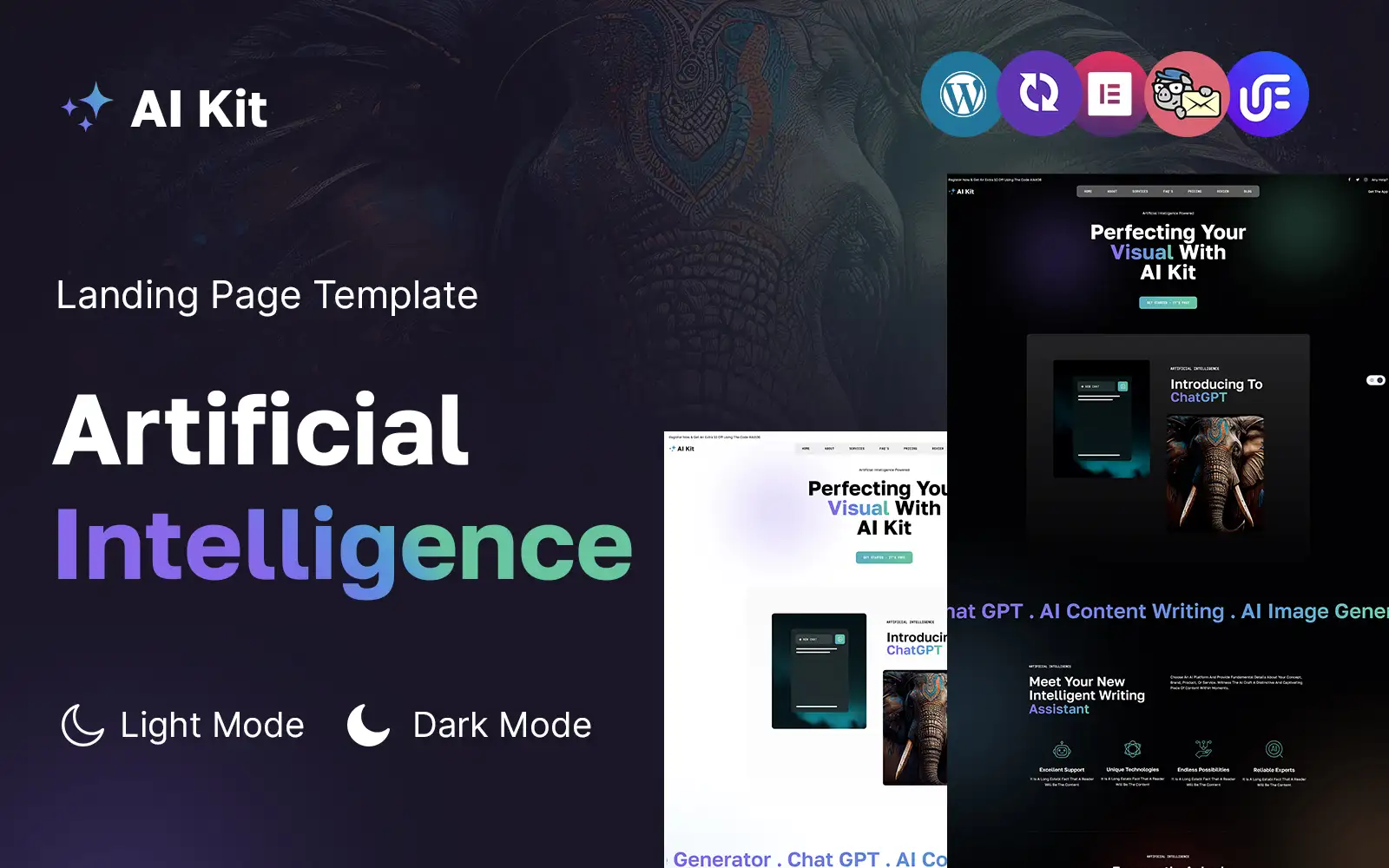AI Kit – Artificial Intelligence WordPress Landing Page WordPress Theme
