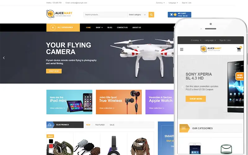 Alice Mart – Multipurpose Theme‎ WooCommerce Theme