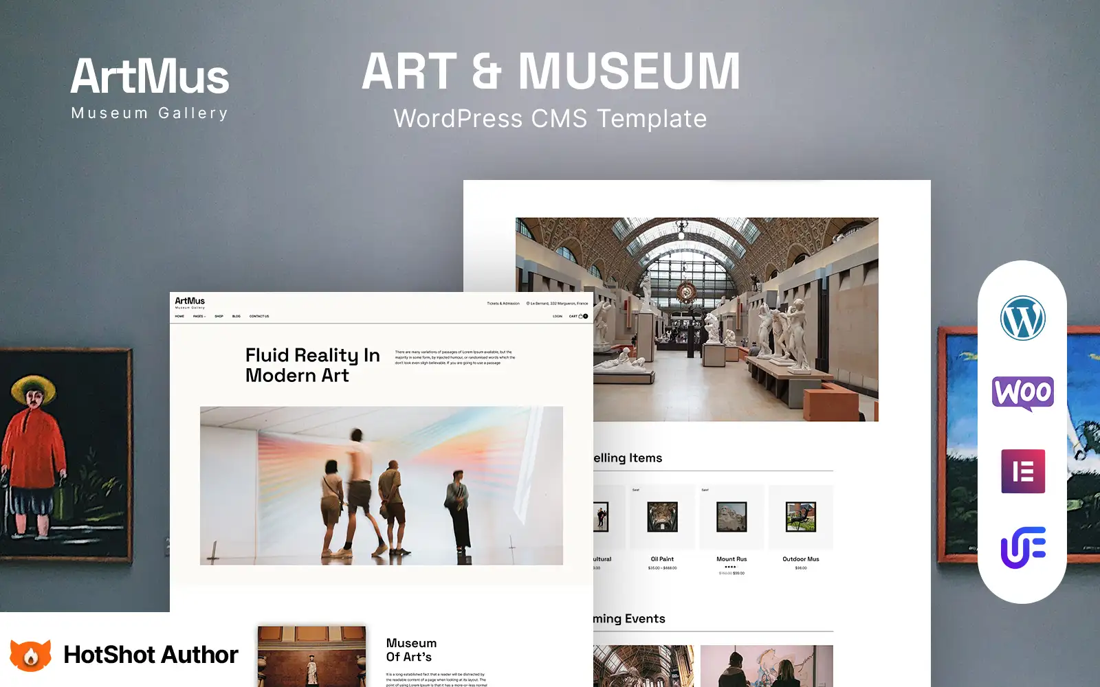 Artmus – Museum Gallery WordPress Elementor Theme WordPress Theme