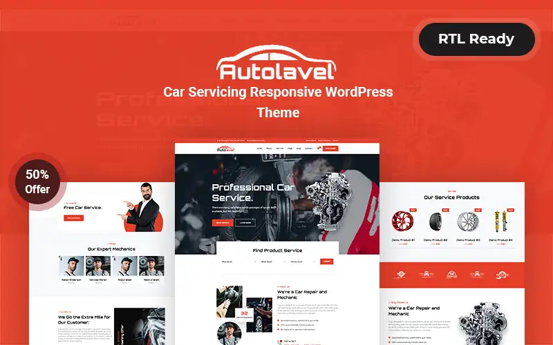Autolavel – Car service Responsive WordPress Theme