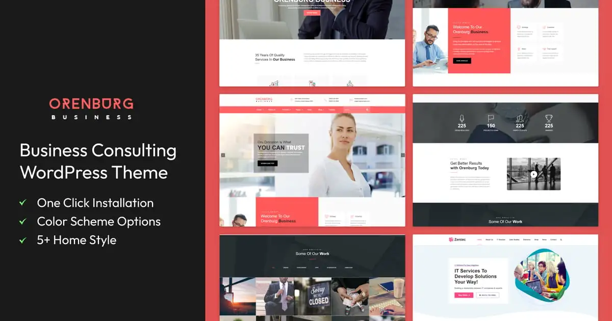 Orenburg – Business Consulting WordPress Theme