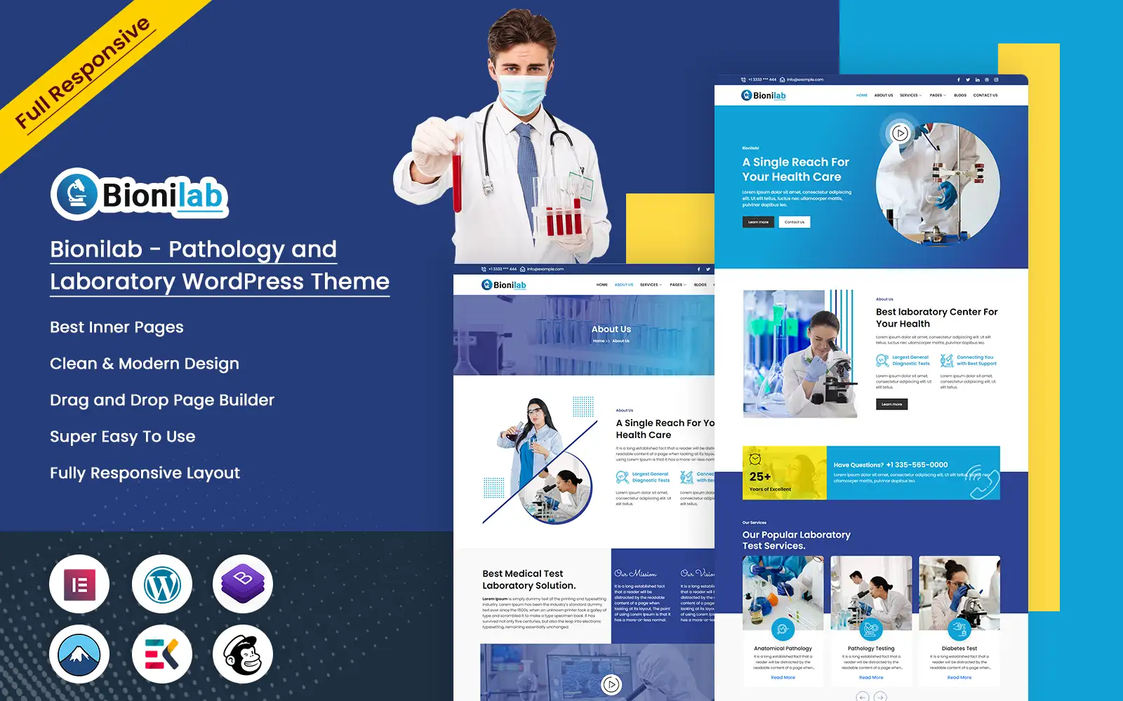Bionilab – Pathology and Laboratory WordPress Theme