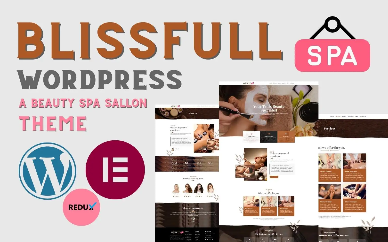 Blissfullspa – Your Truly Beautiful Specialist WordPress Theme WordPress Theme