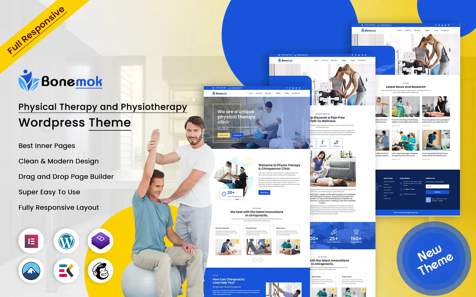 Bonemok – Physical Therapy and Physiotherapy WordPress Theme