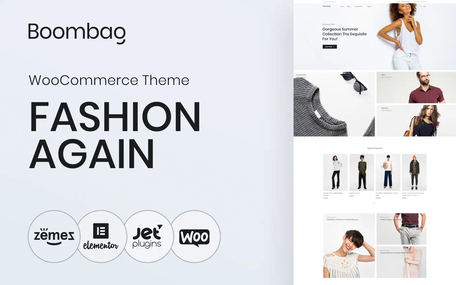 Boombag – Apparel ECommerce Modern Elementor WooCommerce Theme