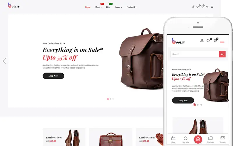 Bootsy – Theme for Leather Goods Shop WooCommerce Theme