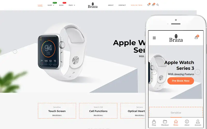 Braza – Smartwatches Shop WooCommerce Theme