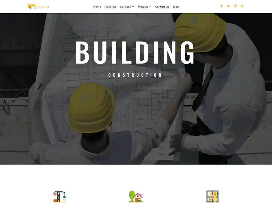 Brixel Building Construction WordPress Theme