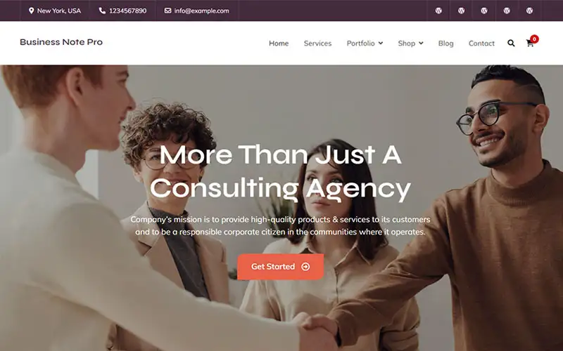 Business Note Pro – Elementor Business WordPress Theme
