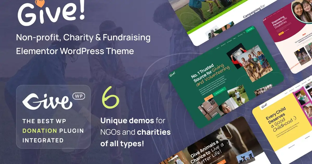 Give – NGO & Charity WordPress Theme
