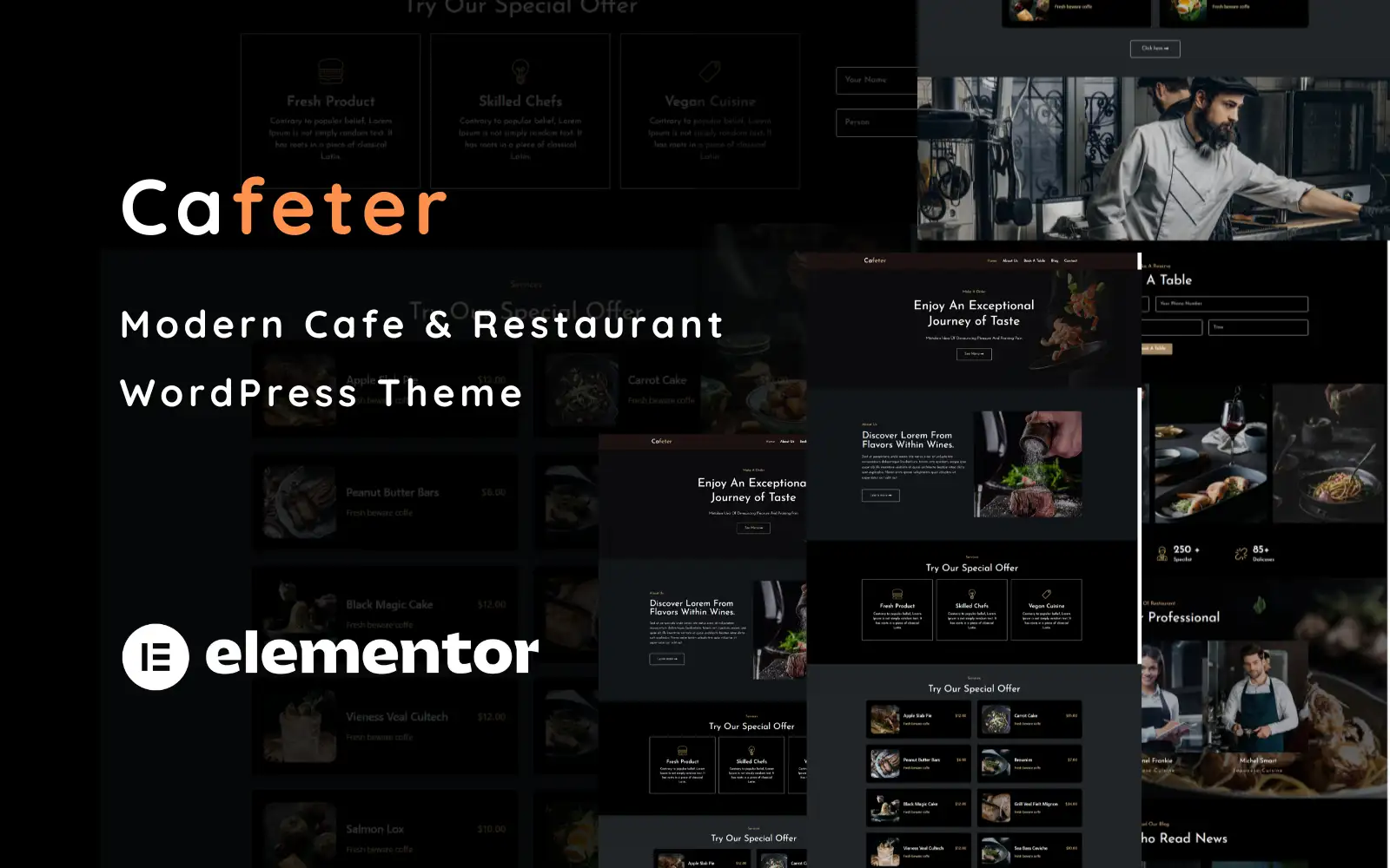 Cafeter – Cafe and Restaurant WordPress Theme