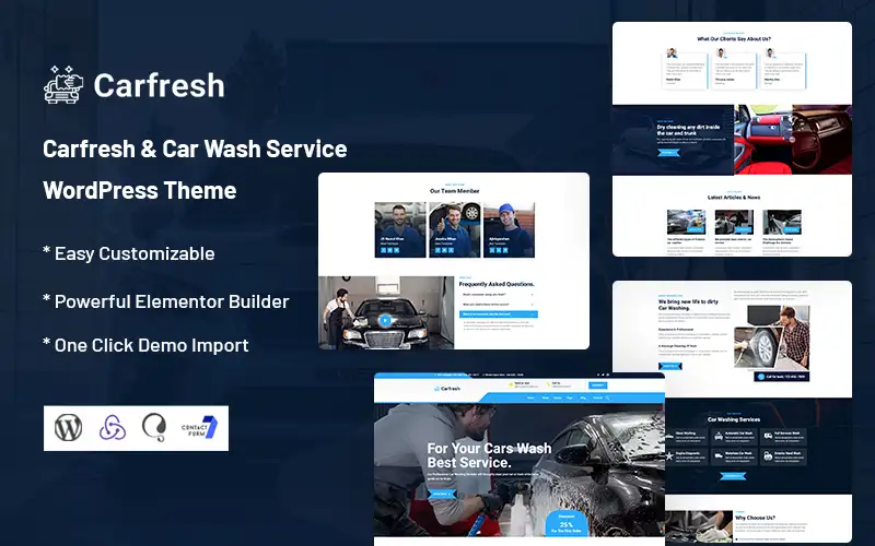 Carfresh – Car Wash Service WordPress Theme