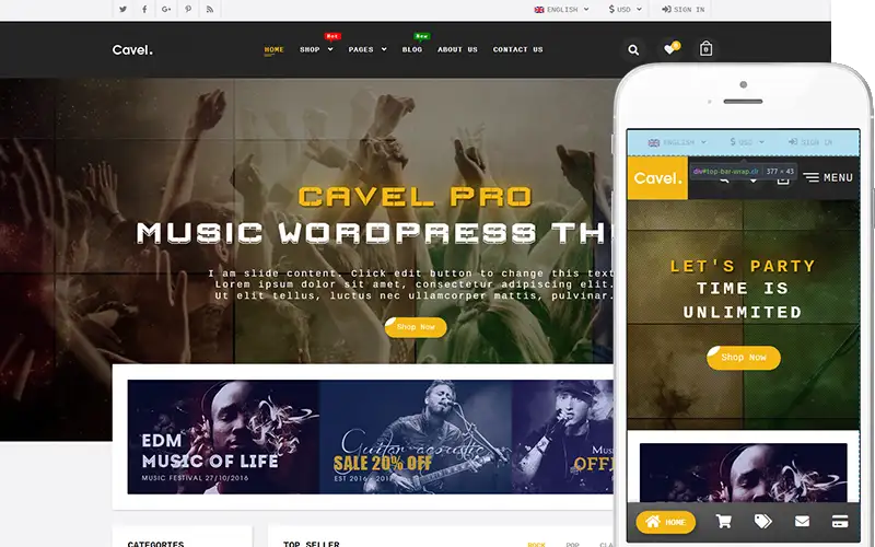 Cavel – Theme for Books, CD & DVD Store WooCommerce Theme