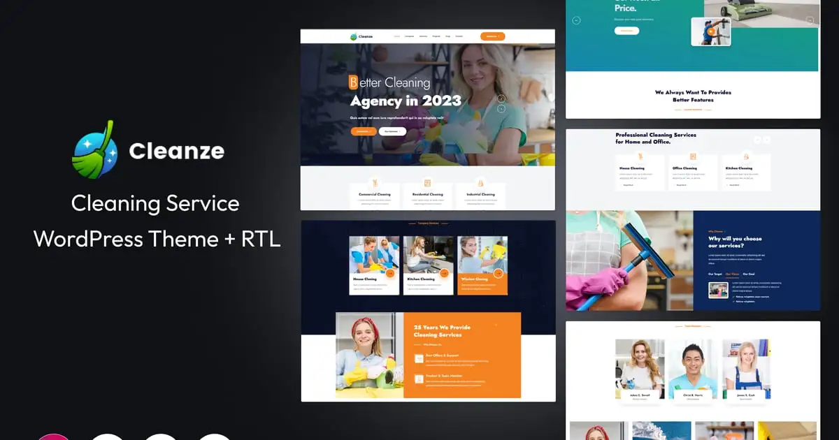 Cleanze – Cleaning Service WordPress Theme