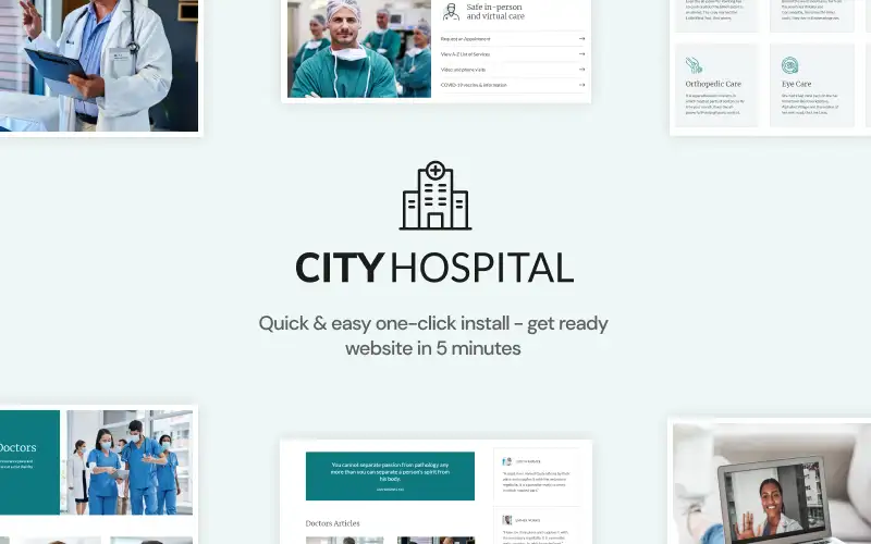 City Hospital – Health & Medical Elementor WordPress Theme