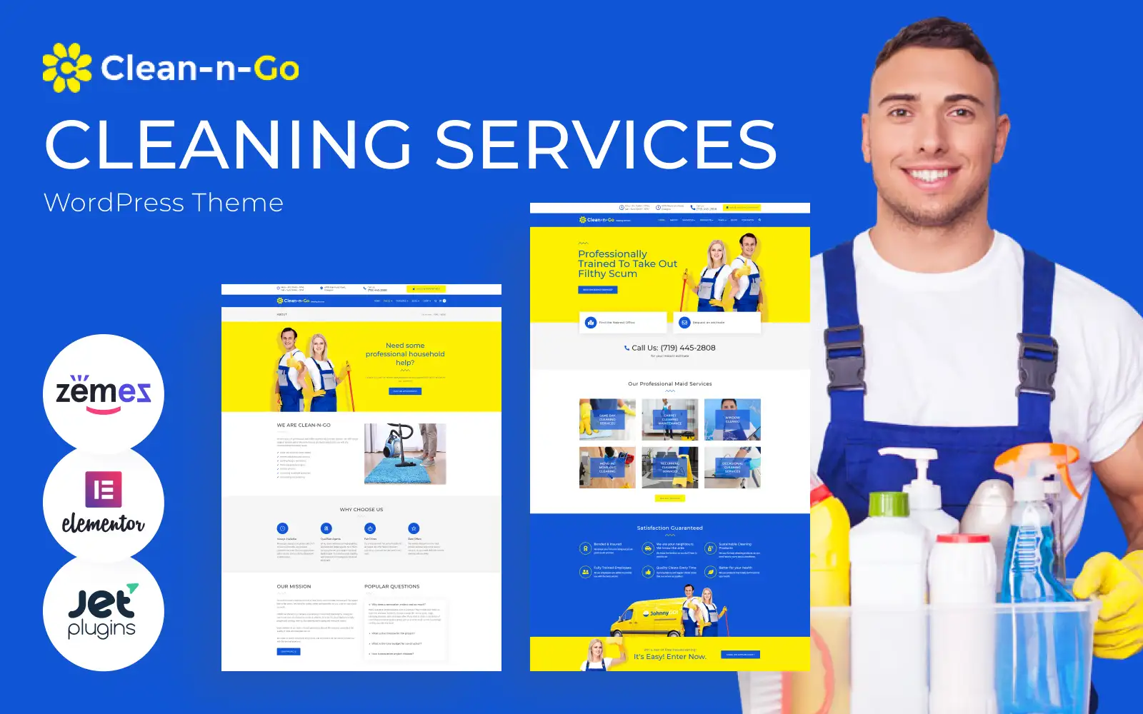 Clean-n-Go – WordPress Theme for Cleaning Services