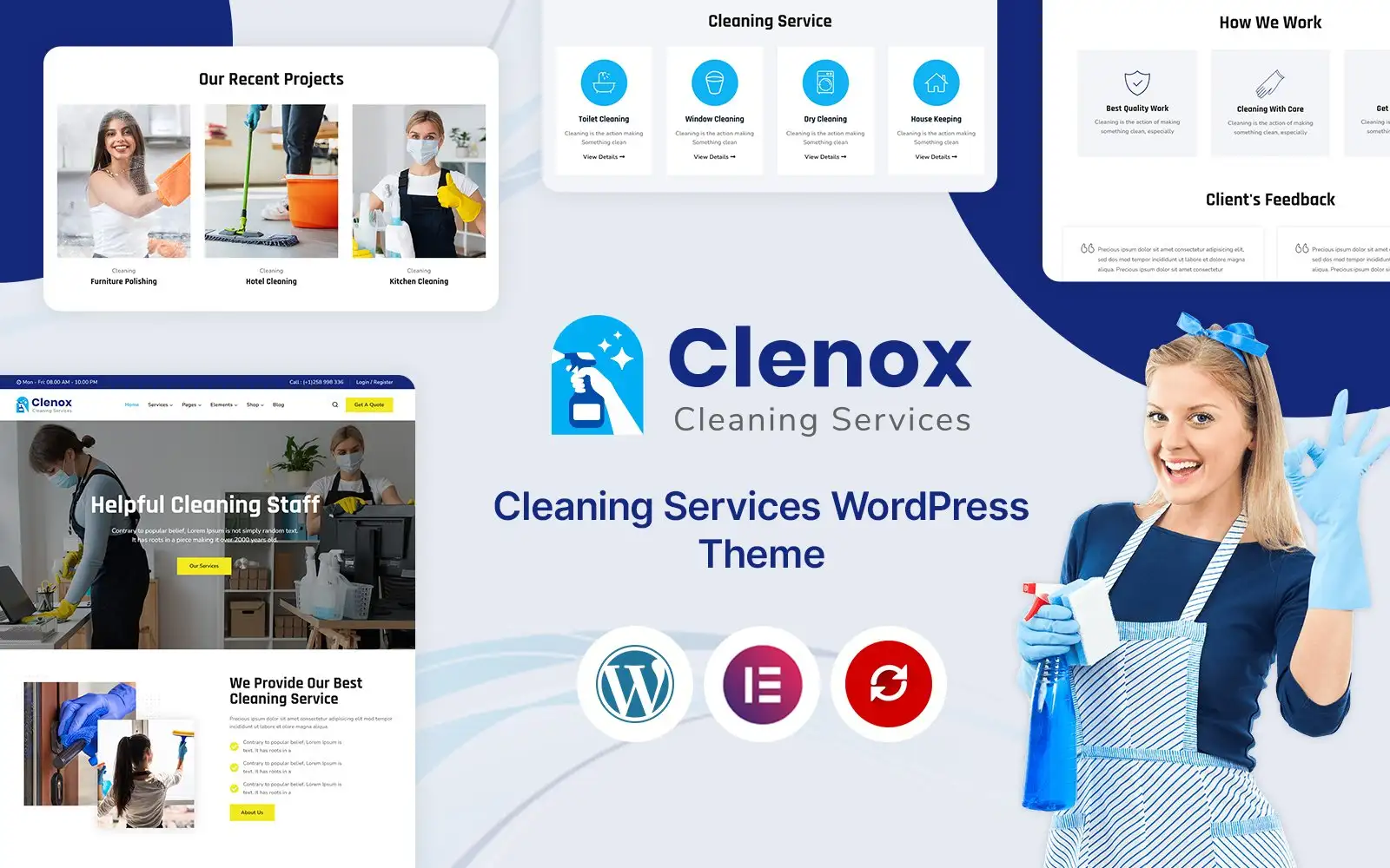 Clenox – Cleaning Services WordPress Theme