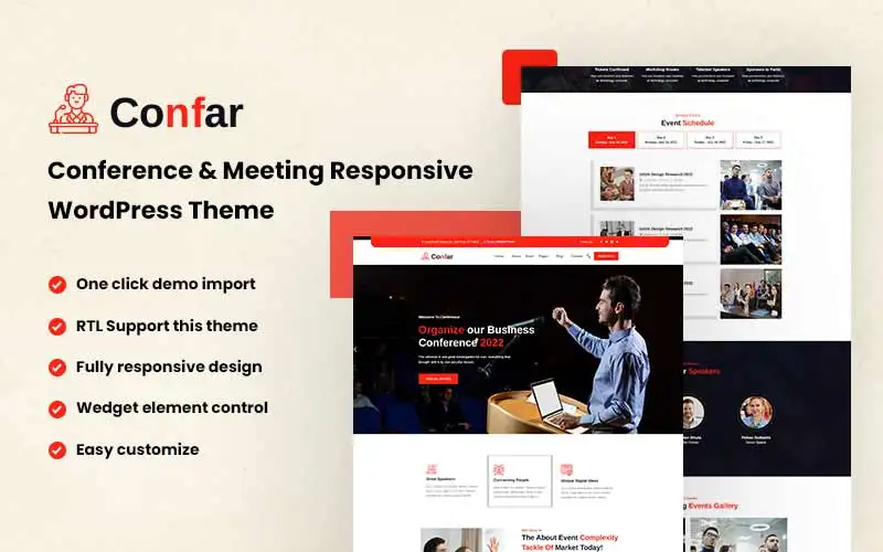 Confar – Conference WordPress Theme