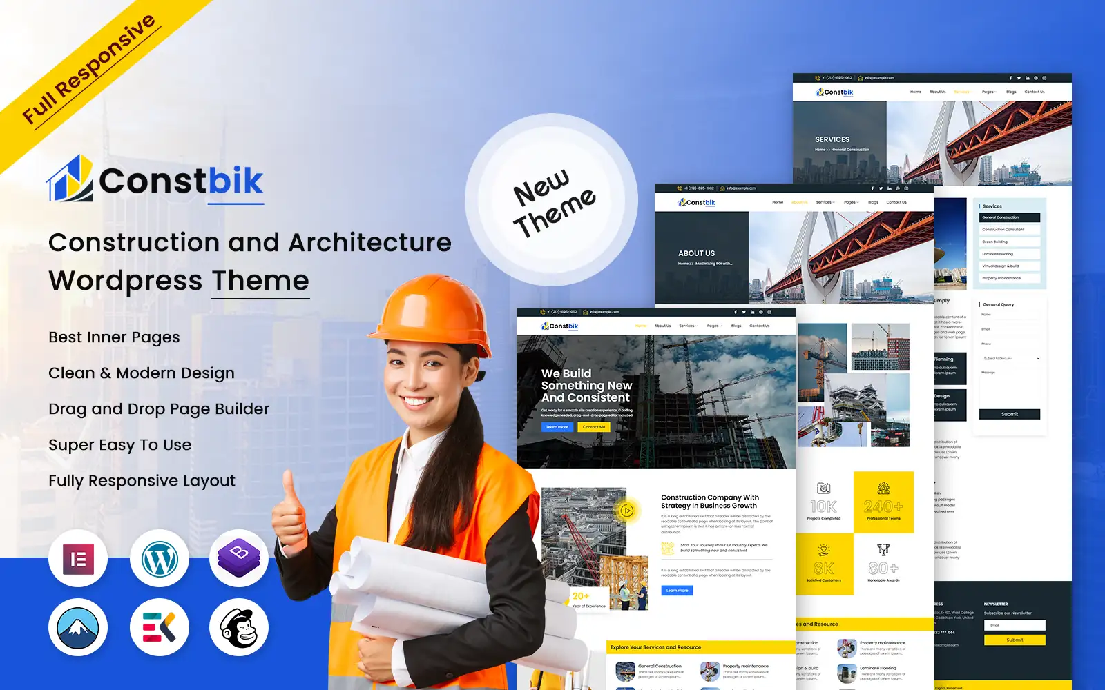 Constbik – Construction and Architecture WordPress Theme
