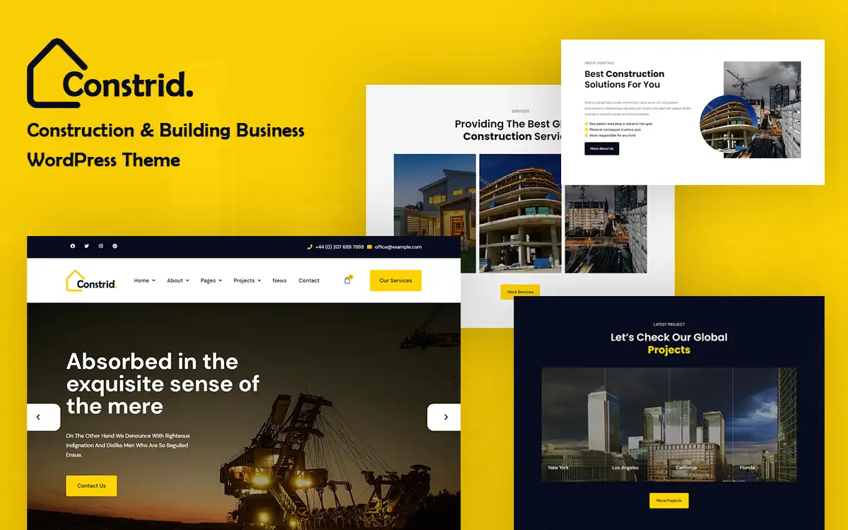 Constrid – Construction Building Business WordPress Theme