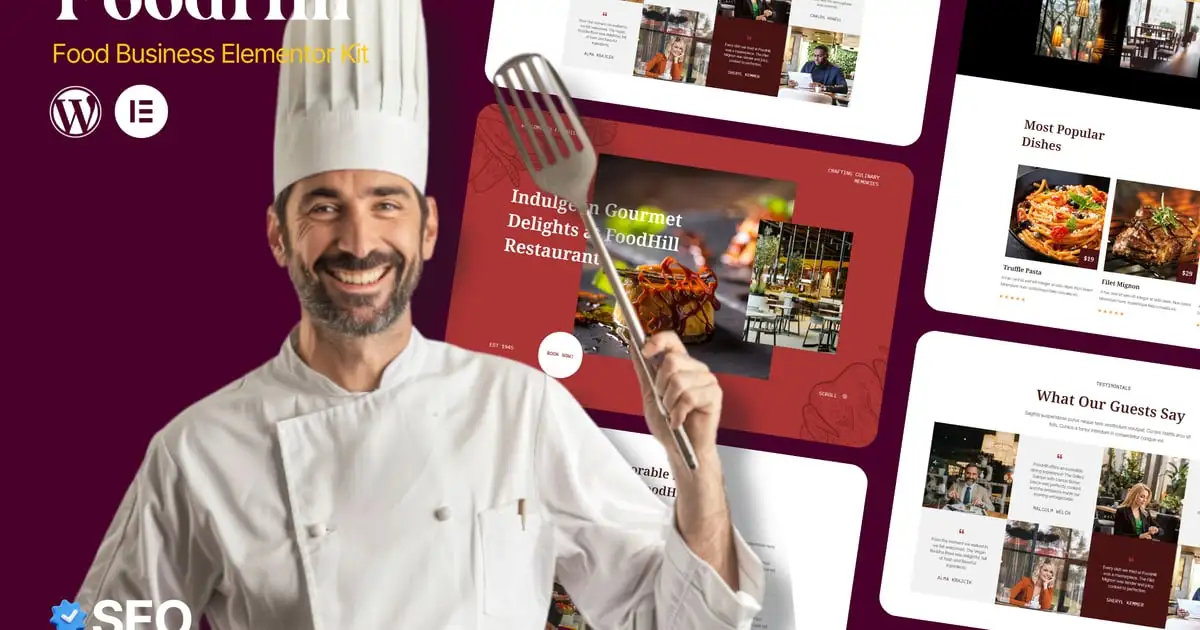 FoodHill – Restaurant Elementor Template Kit