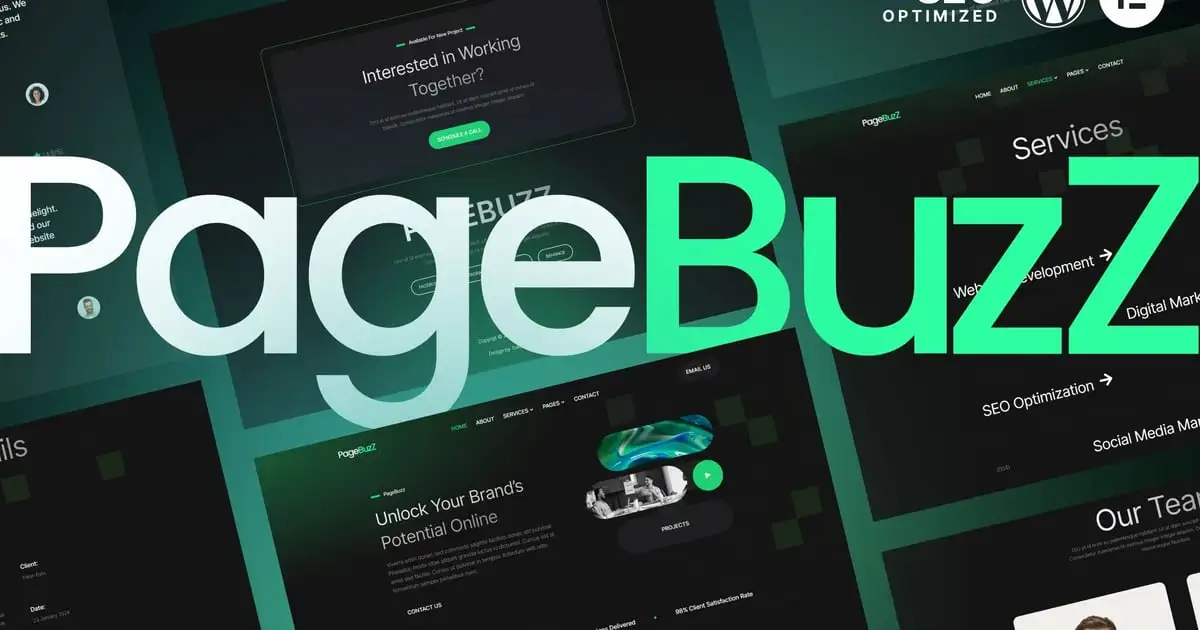 PageBuzz – Digital Agency Elementor Template Kit