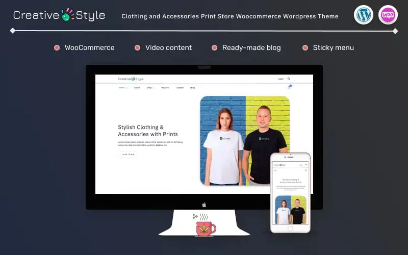 Creative Style – Clothing and Accessories Print Store Woocommerce WordPress Theme WooCommerce Theme