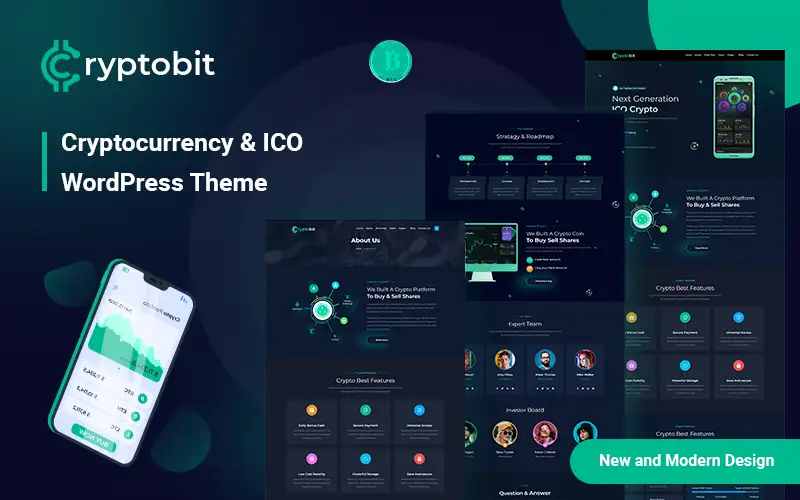 Cryptobit – Cryptocurrency & Bitcoin WordPress Theme