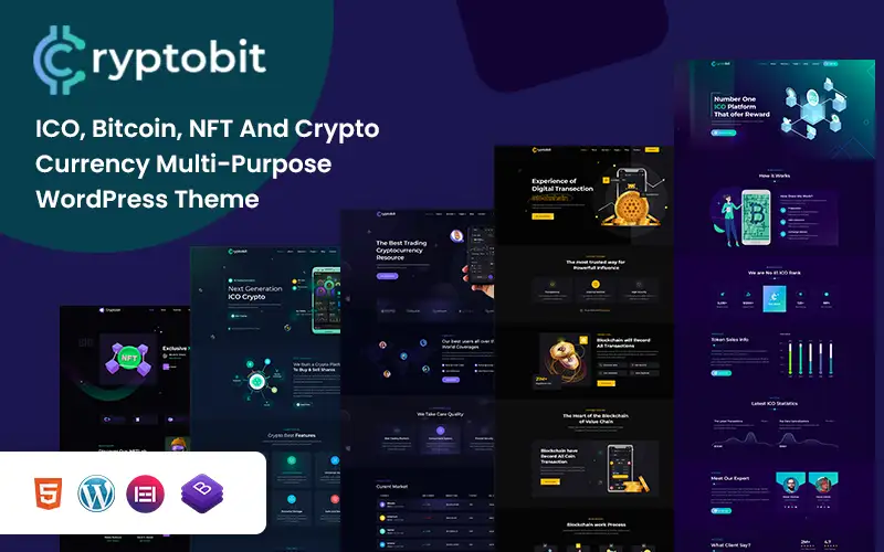 Cryptobit – Financial Technology & Crypto Currency WordPress Theme