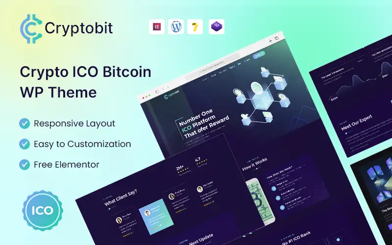 Cryptobit – ICO WordPress Theme