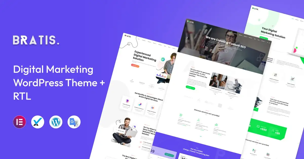 Bratis – Digital Marketing WordPress Theme