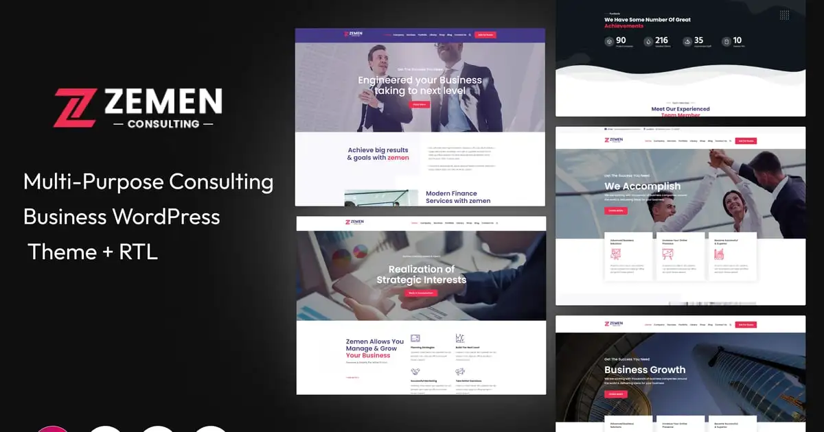 Zemen – Consulting Business WordPress Theme